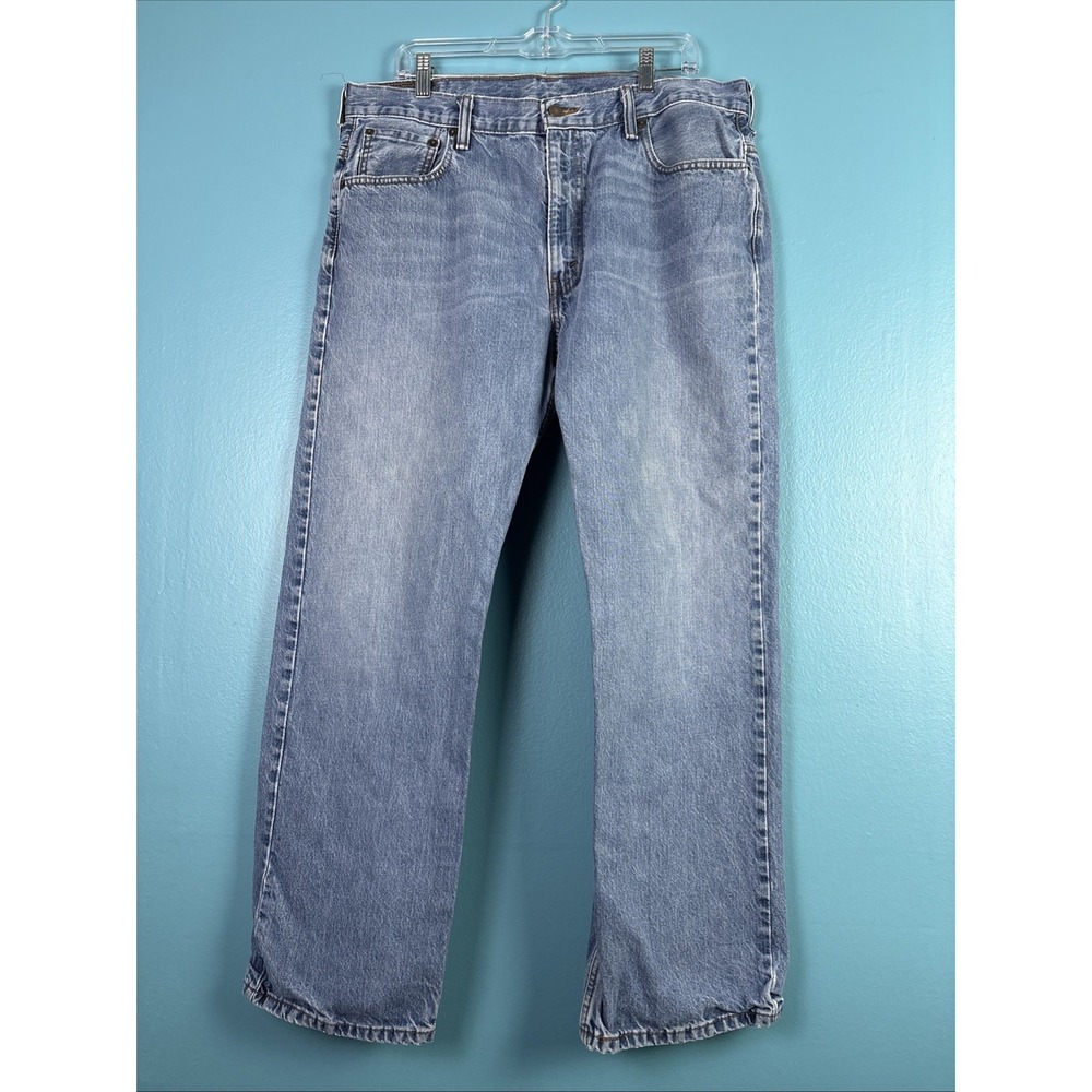 Levi's 569 Jeans Mens 38x32 Blue Loose Straight Light Wash Denim Pants